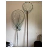 (2) Fishing Nets (1) Metal 56ï¿½ (1) Wood handle 67