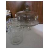 Cake Plate & Jar