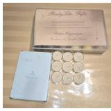 New PartyLite Votifs w/Organizer Box & (9) Tea