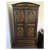 37ï¿½x19ï¿½75ï¿½ Vintage Wardrobe Dark Brown Wood