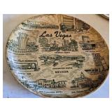 9.25" 1960s Vegas Souvenir Plate featuring