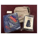 TAN Travel Tote Bag w/ Blanket & More