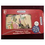 KidConnection Alphabet Train Wooden Floor Puzzle