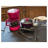 Mini Hot Pink Rival Coffee Pot, Mini Electric