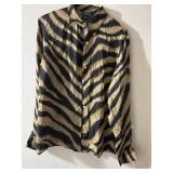 Sz: 12, Ralph Lauren, Zebra Print Shirt