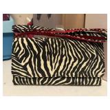 Avon Zebra Print Clutch w/ Checkbook