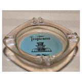 Vintage Glass Ashtray from the Hotel Tropicana i