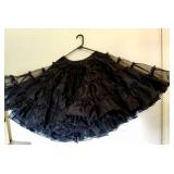 Black  Square Dancing Full Petty Coat