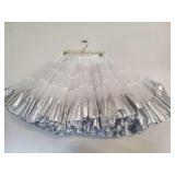 SZ Sm White & Silver Square Dancing Petty Coat