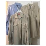 (3) Sz XL/17 Pearl Snap Button Up Shirts