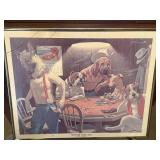 20" x 16" Arthur Sarnoff Framed "Winner Take All"
