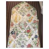 88" Floral Quilted Table Runner
