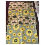 (4) Handmade John Deere/Sunflowers Placemats