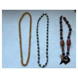 (3) Beaded Necklaces