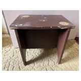 Painted Wooden Step Stool 14.5" x 10" x 14"
