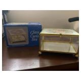 Glass Curio Box 4.5" x 3.5" x 1.5"
