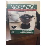 NIB MicroPerk Microwave Coffee Maker