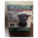NIB MicroPerk Microwave Coffee Maker