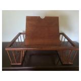 Vintage Wood Bed Tray Lap Desk w/Side