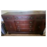 Mahogany Duncan Phyfe Style Buffet Featuring