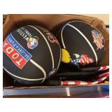 2 Patriotic Basketballs & Tote
