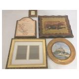 Decapodge Bull, Mom Plaque, Wooden Souvenir Plate