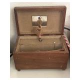 Wooden Music Jewelry Box Featuring an
