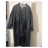 Sz M Outbrook Leather Trench Coat