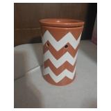 Scentsy Chevron Pumpkin Orange & White Premium