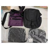 (2) Cosmetic Bags & (2) Crossbody Bags