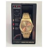 Milan Gold Tone Analog Watch