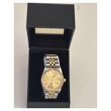 Menï¿½s Geneva Two Tone Quartz Watch
