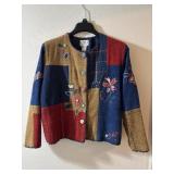 Sz: M, Vintage Embroidered Patch Work Jacket