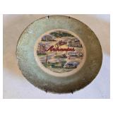 1950s Arkansas State Souvenir Ceramic Plate