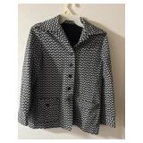 Sz: M, Vintage Black & White Jacket