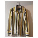 Sz:S, Collegian, Vintage Yellow Striped Shirt