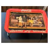 Vtg 1987 Coca-Cola "Touring Car" TV Tray