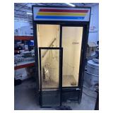 39.5'x29'x78.5' True GDM-33 Black Refrigerator