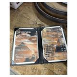 (7) Black ï¿½Wine List'  Menu Covers