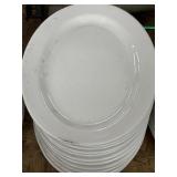 (12) 12' Thunder Group White Oval Platters