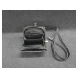 Black Nylon Crossbody Travel Wallet