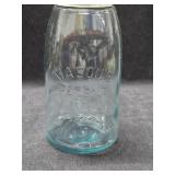 Antique Blue Glass Mason's Patent Jar from the