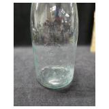 Antique Aqua Mason Jar w/Maltese Cross Logo