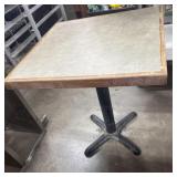25.5'x25.5'x25.5' Restaurant Table Cast Iron Base