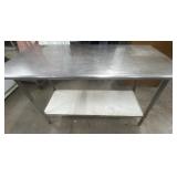 60'x30'x34' SS Commercial Prep Work Table