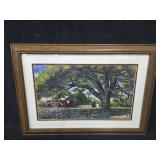 23.25x13.5 Framed 'Aggie Mom Barn' Print by