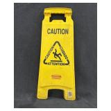 Rubbermaid Caution Sign