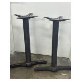 (2) 28' Commercial Restaurant Table Bases