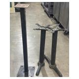 (2) 28' Commercial Restaurant Table Bases & (1)