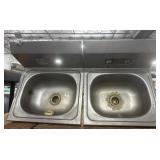 32'x17' Double-Bowl Kitchen Sink